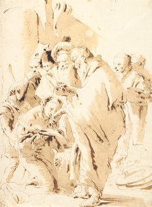 St Prosdocimus baptizing St Giustina by Giovanni Battista Tiepolo